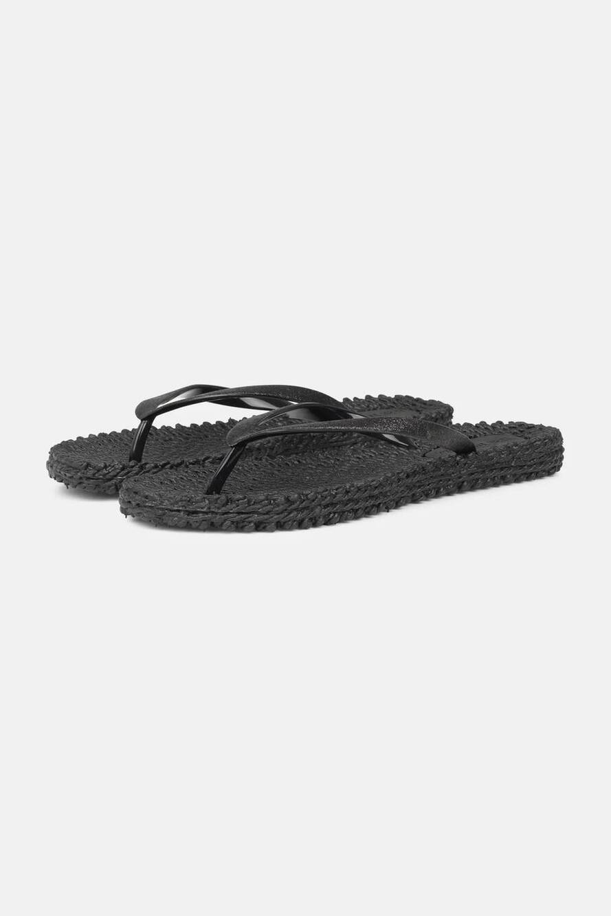 NEW ILSE JACOBSEN women's cheerful flip flop sandals in black